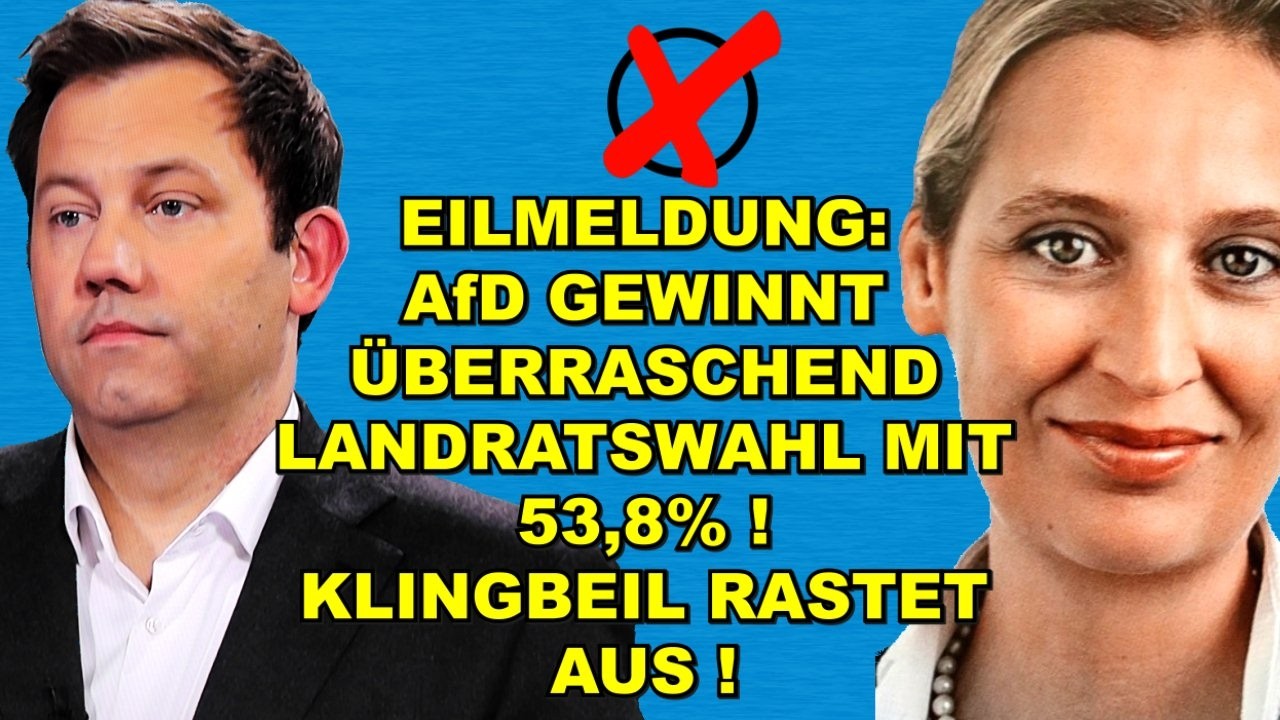 EIL: 53,8%! AfD GEWINNT LANDRATSWAHL!