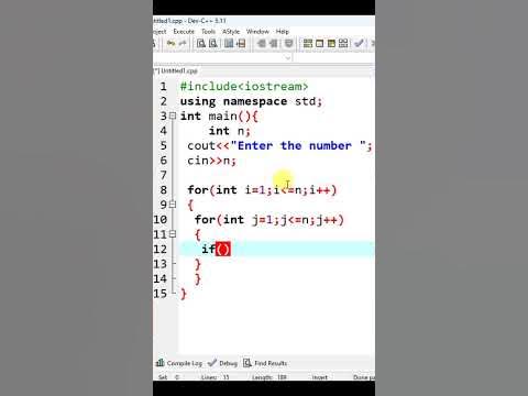 Print Z alphabet pattern - C++ Program Tutorial 26 C++ pattern code ...