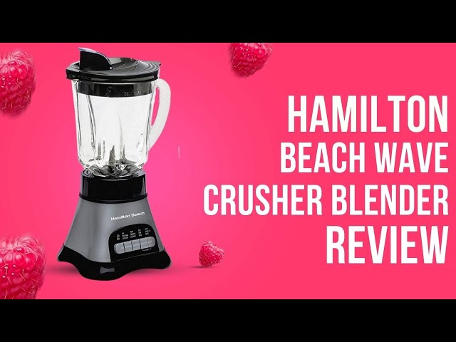 Hamilton Beach Wave Crusher Blender System with 40 oz Jar, 20 oz single  Serve Blend-In Travel Jar & Chopper (58163), Grey & Black 