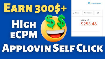 123$ High eCPM | Applovin self click earning | Payment Proof |  self click trick High eCPM App