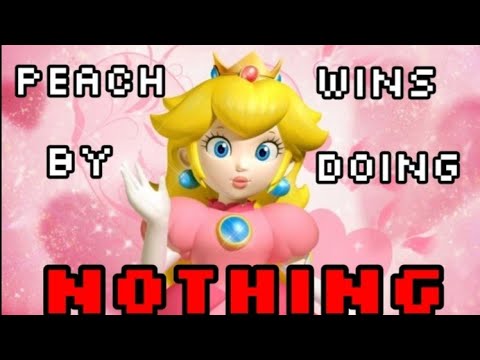 Super Mario Party - Princess Peach Wins by doing nothing at all - YouTube