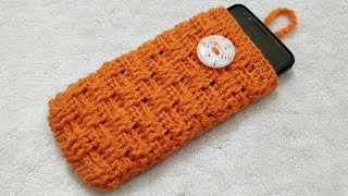 How to Crochet Mobile Cover / Pouch || क्रोशिये से मोबाइल कवर बनाएं