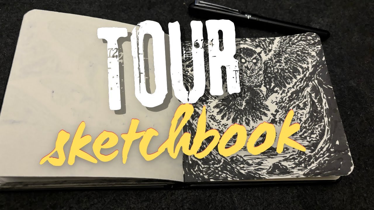 Sketchbook Tour: Dark Fantasy & Lovecraft-Inspired Ink Art | Warriors, Elves & More