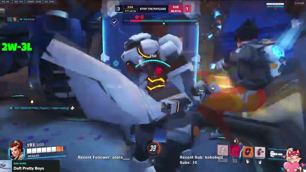 MEADXR PRO BRIGGITE GAMEPLAY | BLIZZARD WORLD | OVERWATCH 2 SEASON 8 TOP 500