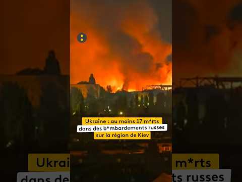 Miniature de la vidéo : Au moins 17 m*rts dans des b*mbardements russes sur la région de Kiev