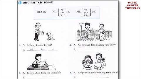 (4) Side by Side - Book 1 - Chapter 4 - Activity Workbook: TO BE - SHORT ANSWERS, POSSESSİVES