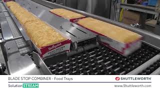 Shuttleworth Combining Food Trays with Blade Stop | ProPac.com