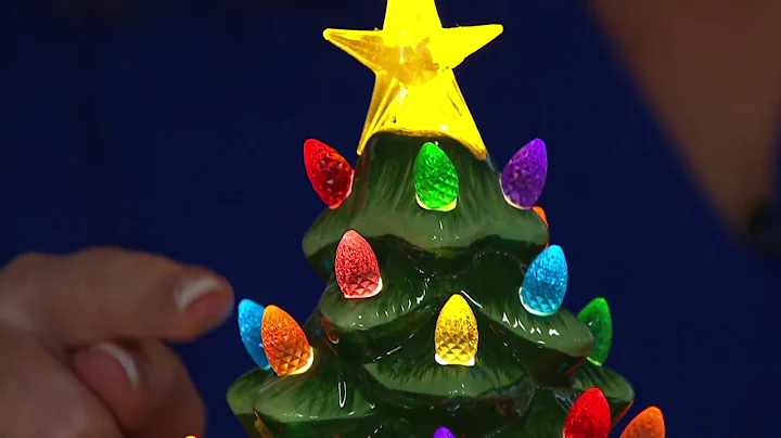 Mr. Christmas 17" Oversized Illuminated Plug In Nostalgic Tree on QVC