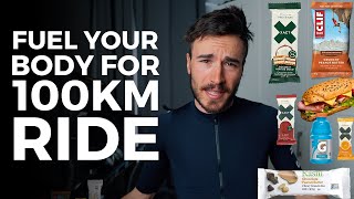 EVERYTHING I EAT On a 100km RIDE! Cycling Nutrition Tips and Advice