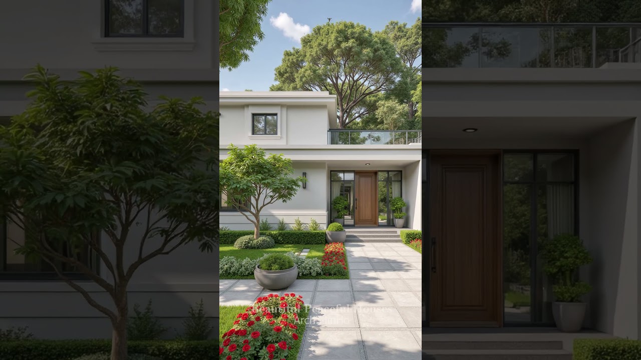 Modern Garden House with Peaceful Greenery