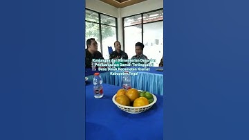 Kunjungan Kementerian Desa dan Pembangunan Daerah Tertinggal di Desa Dinuk Kec. Kramat Kab. Tegal