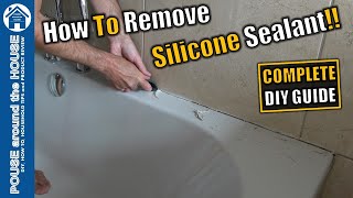 How to remove silicone sealant DIY guide. Removing old sealant beginners guide. Silicone removal!