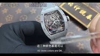 新品RM55-01碳纤维后改,正品帕玛强尼机芯升级天花板工艺#RichardMille#Parmigiani