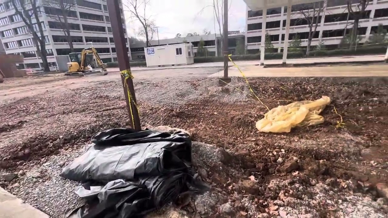 How to dig for big gas tank, storm system, remodel gas station, fence work, erosion control work 