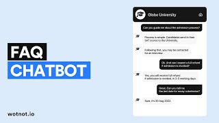 FAQ Chatbot | WotNot screenshot 2