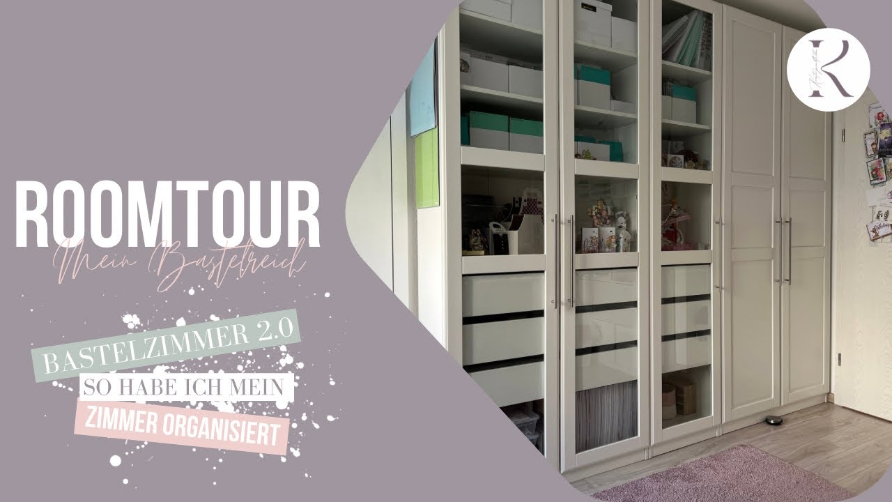 ROOMTOUR TEIL 1 | Mein Bastelzimmer 2.0 | So hab ich mein Zimmer organisiert | Dezember 2024