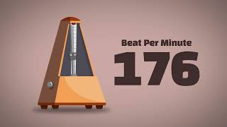 176 BPM Metronome [1Hour]