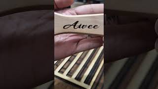 Personalized Wooden Brush Using AlgoLaser DIY Kit 5W for precise and beautiful engraving
