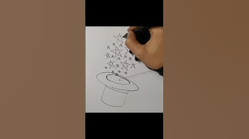 Drawing Magician Hat #shorts