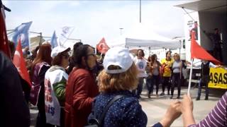 Yalovada1 Mayis İşçi̇ Bayrami Mi̇ti̇ngle Çoşkuyla Kutlandi