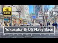 [4K/HDR/Binaural] Yokosuka & US Navy Base Walking Tour - Kanagawa Japan