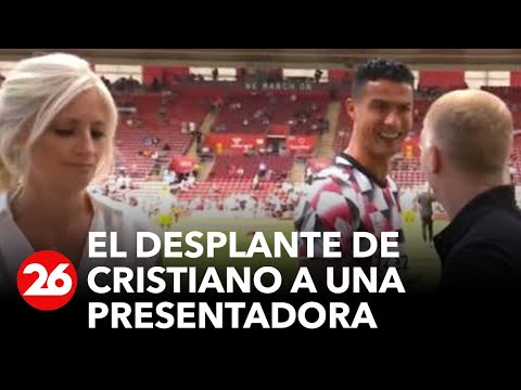 El desplante de Cristiano Ronaldo a una presentadora