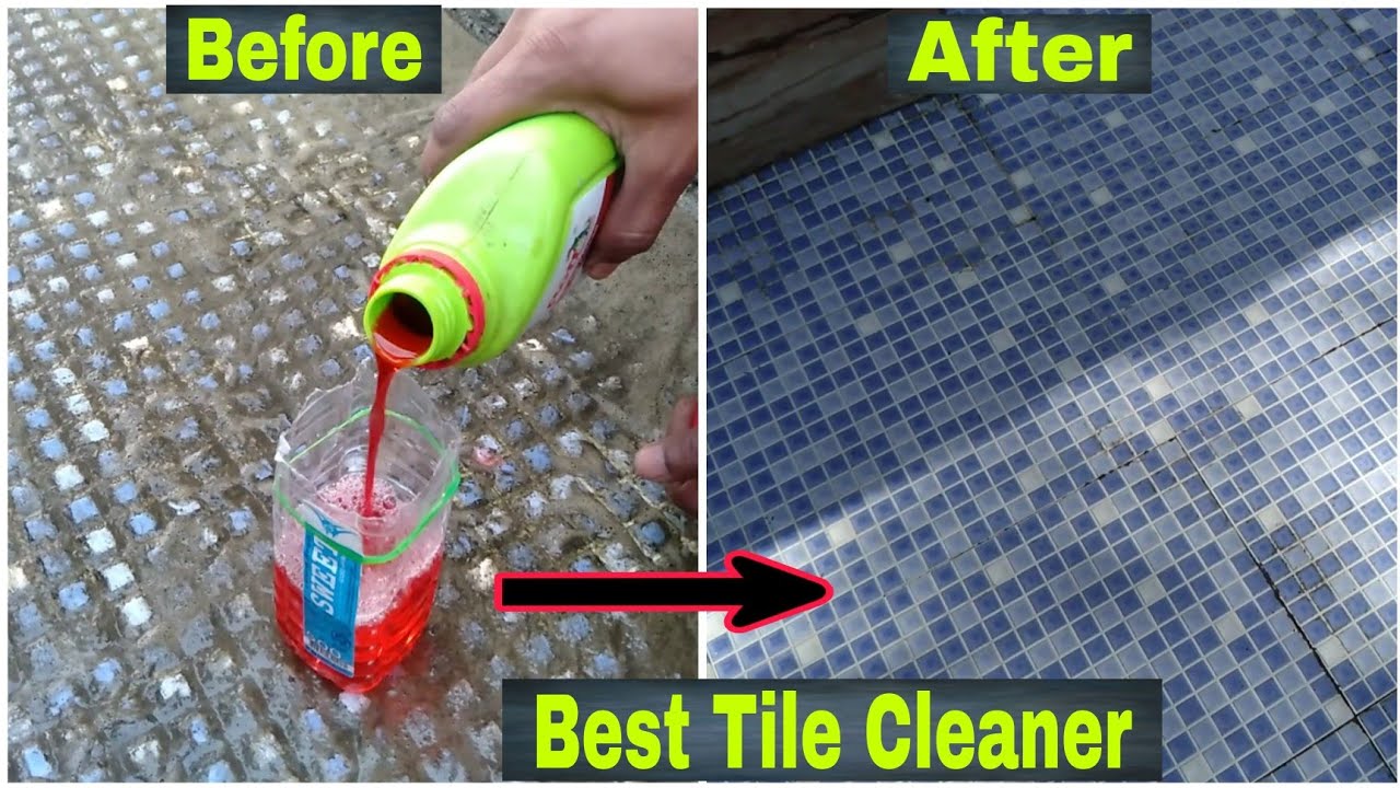 How to clean Tiles easily l Bathroom Tile Cleaning Tips YouTube