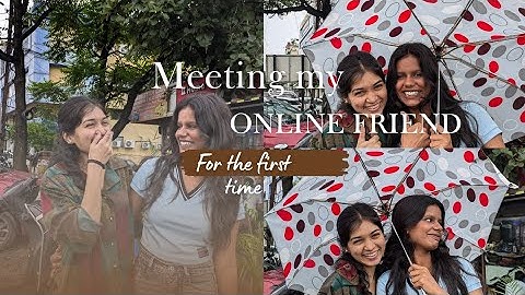Met her for the first time...and we both passed the vibe🙂‍↔️ #youtube #vlog #vlogger #onlinefriends