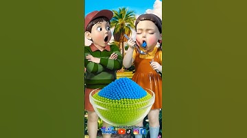 Squid Game AI Korean Snack Popping Candy ASMR #squidgame #squidgame2 #ai #asmr