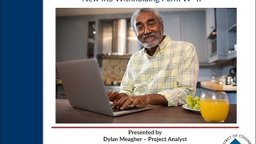 Understanding the New IRS Form W-4P