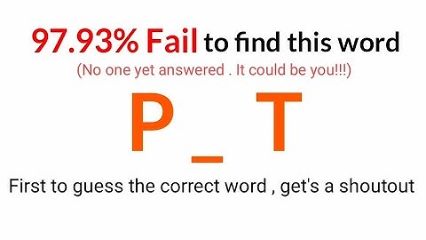 First to guess the correct word get