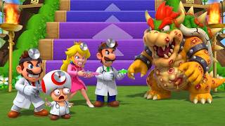 Mario Party 9 Step it up - Dr. Mario Vs Dr. Peach Vs Dr. Luigi Vs Bowser (4K UHD)