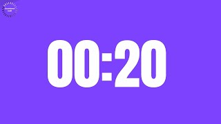 20 Seconds Countdown Timer (in Purple Background)