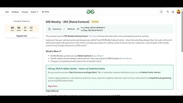 🔴 LIVE |🔥 GeeksforGeeks Weekly Coding Contest 203 – All Solutions Available for FREE!