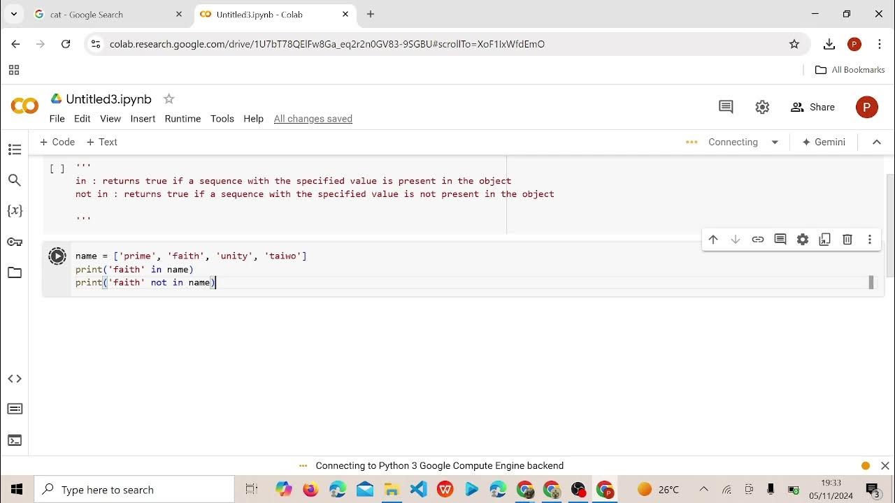 Membership and identity operators youtube