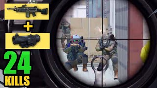 M249 + SCOPE 6x FAST CHICKEN DINNER | SOLO VS SQUAD | PUBG MOBILE