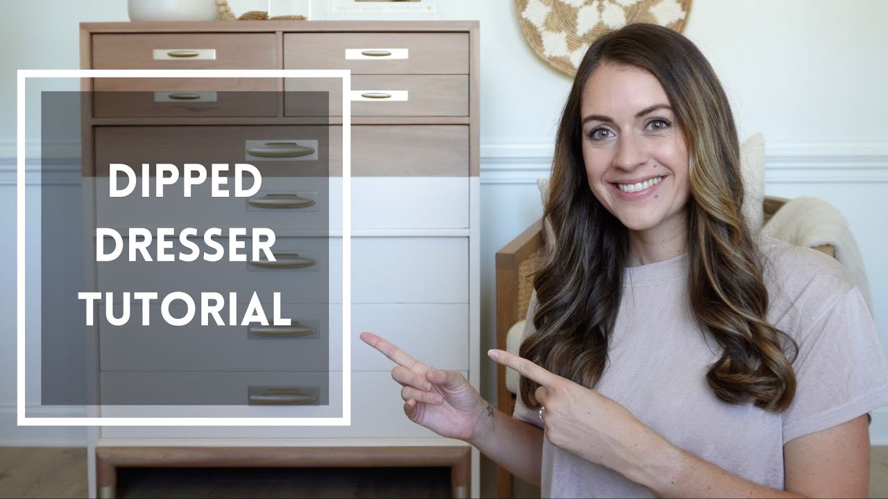 Dipped Dresser Tutorial | How to Apply a Paint Wash - YouTube