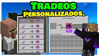 Como hacer Tradeos personalizados en Minecraft Pe 1.18