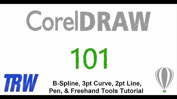 Basic drawing tools in CorelDRAW Graphics Suite Tutorial Freehand B-Spline 2pt Line 3pt Curve Pen