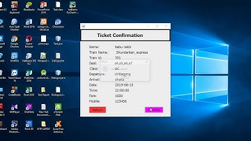 Train Ticket Booking System using java NetBeans