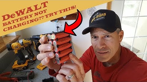 DeWALT Battery NOT charging fully?? TRY THIS FIX!