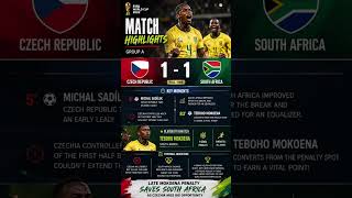 #bafanabafana held Czech to a draw in an intense match at #fifaworldcup2026 #fifaworldcup #wc2026