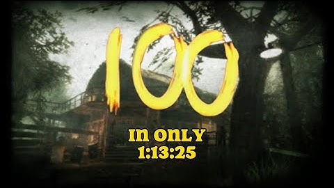 World At War Shi No Numa Round 100 Speedrun | 1:13:25