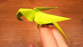How To Make a Paper Parrot  EASY Origami ( Design by Manuel Sirgo)
