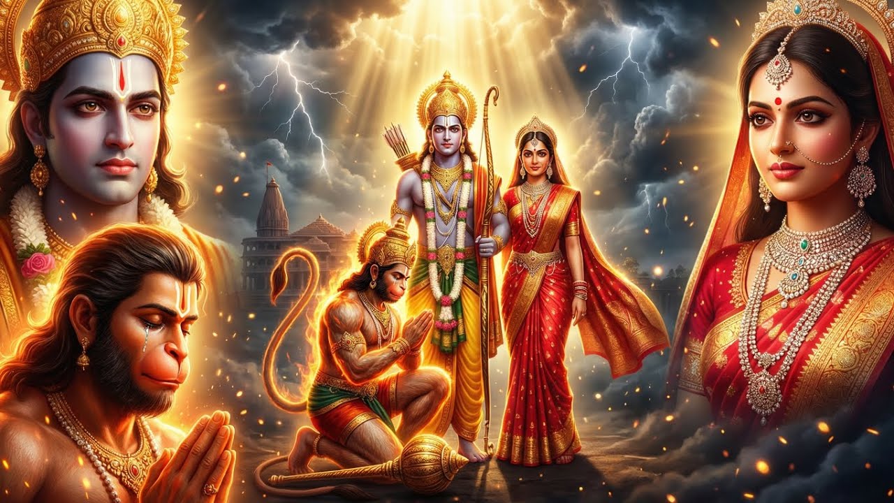 🙏“भक्ति की सबसे पवित्र कहानी | प्रभु श्री राम जी और माता सीता और हनुमान का दिव्य मिलन 🙏”
