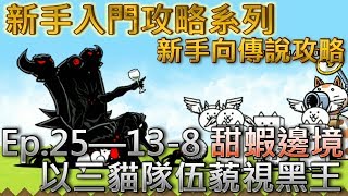 貓咪大戰爭 新手向攻略Ep.25—13-8 甜蝦邊境—★☆無課金攻略☆★