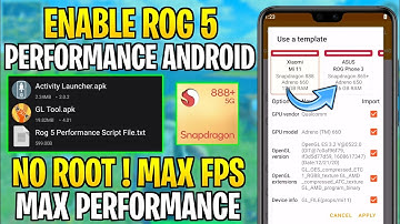 Enable Rog 5 Performance For Android Without Root || Get Max 90 FPS & Fix Lag !!