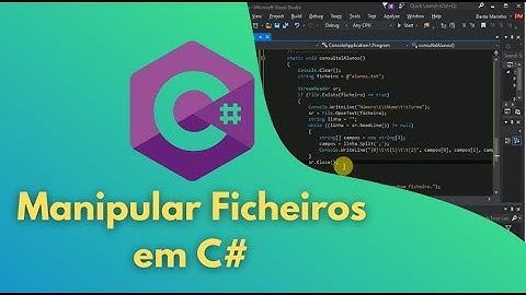 Manipular e Trabalhar com Ficheiros em C# | Criar e Consultar Arquivo de Texto.txt