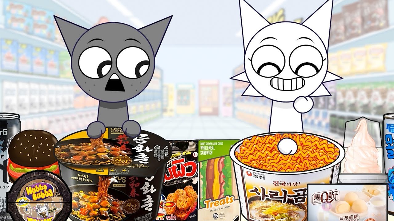 Gray vs Wenda Yummy Slurping Outdoor: Giant Egg Ramen Black Bean Noodles Buldak | ASMR