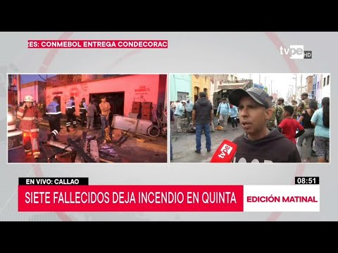 Callao: incendio en